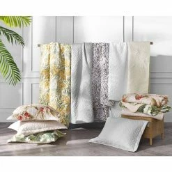 Discount 🛒 Aregada Dock 3-Piece Ecru Beige Floral Cotton Full/Queen Quilt Set by Tommy Bahama ❤️ -Harper Lane Sales tommy bahama bedding sets 207905 31 1000