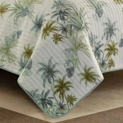Brand new 😉 Serenity Palms 1-Piece Blue Floral Cotton Full/Queen Quilt by Tommy Bahama 🧨 -Harper Lane Sales tommy bahama bedding sets 211129 1f 1000