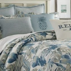 Budget 😉 Raw Coast 4-Piece Medium Blue Botanical Cotton King Comforter Set by Tommy Bahama 🛒 -Harper Lane Sales tommy bahama bedding sets 221193 40 1000