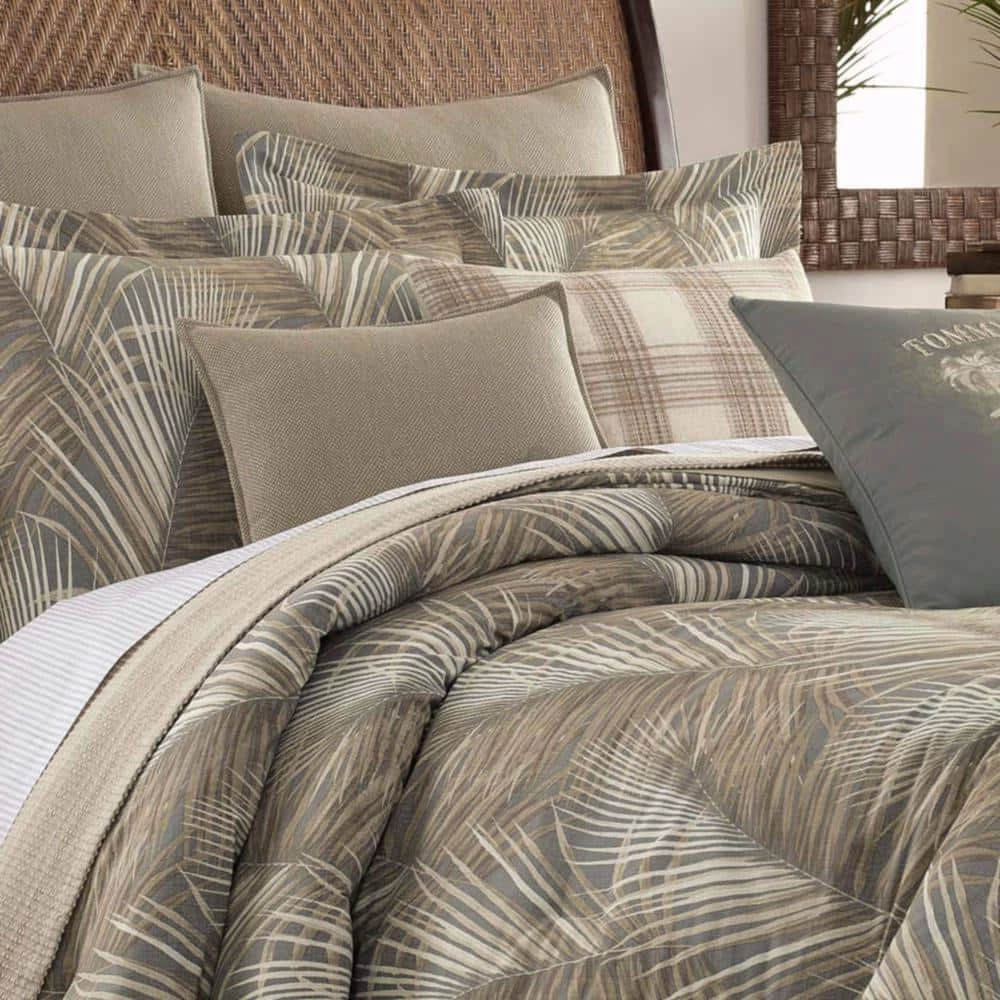 Brand new ๐ Raffia Palms 4-Piece Brown Botanical Cotton King Comforter Set by Tommy Bahama โค๏ธ 3 Brand new ๐ Raffia Palms 4-Piece Brown Botanical Cotton King Comforter Set by Tommy Bahama โค๏ธ - Image 3