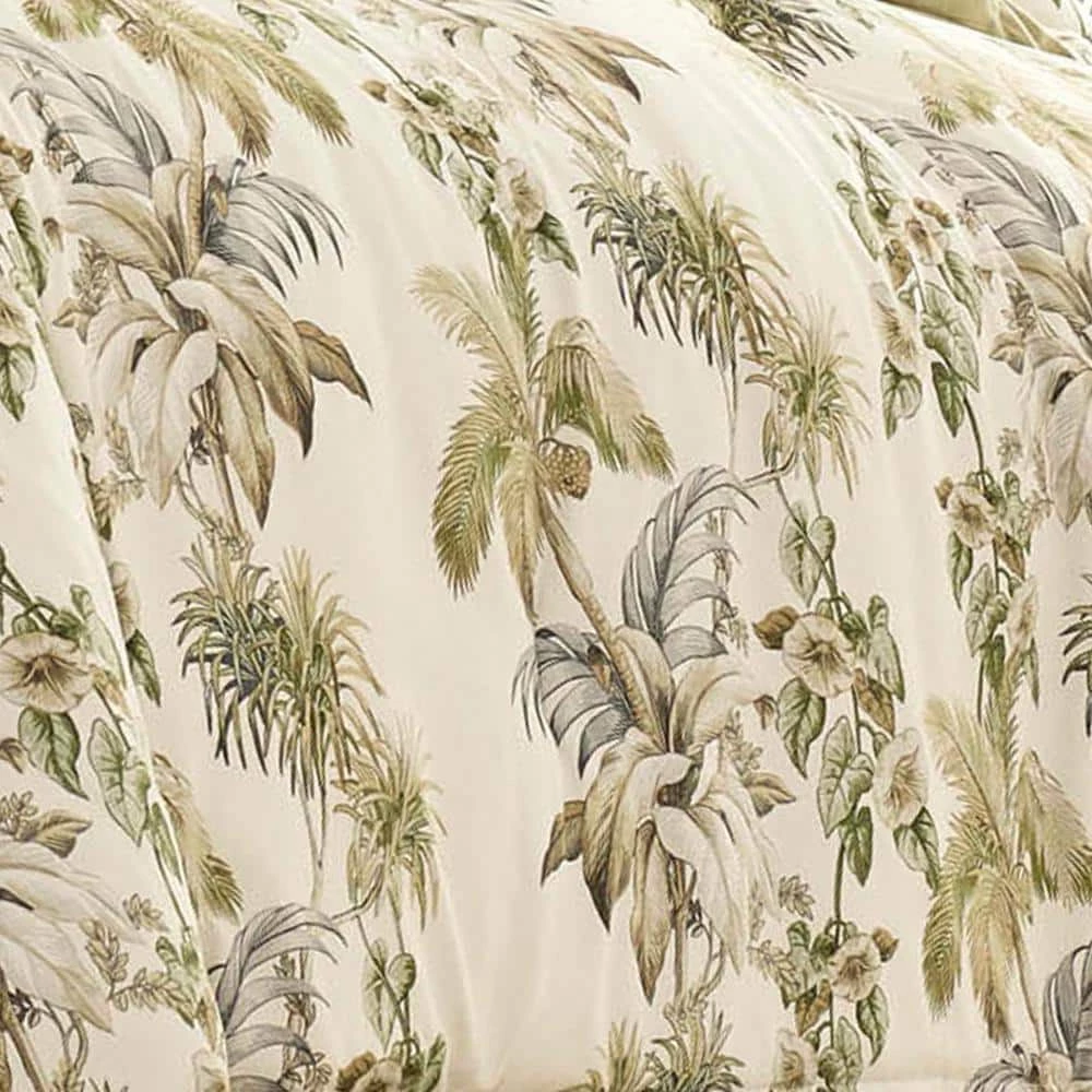New ๐ Nador 4-Piece Medium Beige Botanical Cotton Queen Comforter Set by Tommy Bahama ๐ 5 New ๐ Nador 4-Piece Medium Beige Botanical Cotton Queen Comforter Set by Tommy Bahama ๐ - Image 5