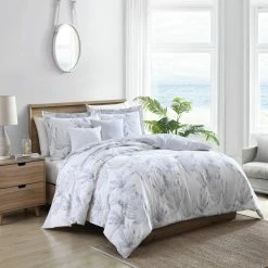Best deal 🎉 Kayo 5-Piece Gray Botanical Cotton Full/Queen Bonus Comforter Set by Tommy Bahama 🤩