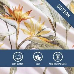 Wholesale 🌟 Birds Of Paradise 5-Piece Beige Cotton Full/Queen Bonus Comforter Set by Tommy Bahama 😍 -Harper Lane Sales tommy bahama bedding sets ushs8k1216695 1f 1000