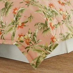 Cheap 🎁 Siesta Key 4-Piece Cantaloupe Orange Botanical Cotton California King Comforter Set by Tommy Bahama 👍 -Harper Lane Sales tommy bahama bedding sets ushsa31091989 1d 1000