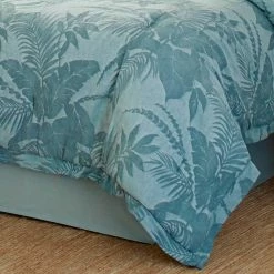 Buy ⌛ Blue Abalone 4-Piece Blue Botanical Cotton King Comforter Set by Tommy Bahama 🛒 -Harper Lane Sales tommy bahama bedding sets ushsa31145006 44 1000