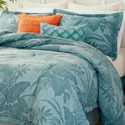 Buy ⌛ Blue Abalone 4-Piece Blue Botanical Cotton King Comforter Set by Tommy Bahama 🛒 -Harper Lane Sales tommy bahama bedding sets ushsa31145006 4f 1000