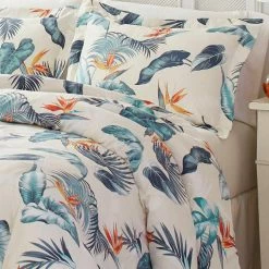 Best deal 🔔 Birds Eye View 4-Piece Blue Botanical Cotton Queen Comforter Set by Tommy Bahama ✨ -Harper Lane Sales tommy bahama bedding sets ushsa31145083 1f 1000