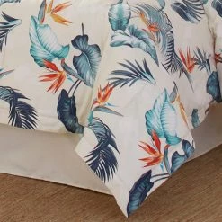 Best deal 🔔 Birds Eye View 4-Piece Blue Botanical Cotton Queen Comforter Set by Tommy Bahama ✨ -Harper Lane Sales tommy bahama bedding sets ushsa31145083 44 1000