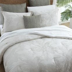 Promo ❤️ Abalone 3-Piece Gray Floral Cotton King Comforter Set by Tommy Bahama 👏 -Harper Lane Sales tommy bahama bedding sets ushsa51161490 44 1000