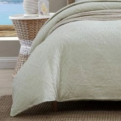 Coupon 💯 Textured Waffle 3-Piece Green Cotton Queen Comforter Set by Tommy Bahama 😉 -Harper Lane Sales tommy bahama bedding sets ushsa51209350 44 1000