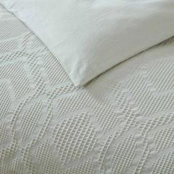 Coupon 💯 Textured Waffle 3-Piece Green Cotton Queen Comforter Set by Tommy Bahama 😉 -Harper Lane Sales tommy bahama bedding sets ushsa51209350 4f 1000