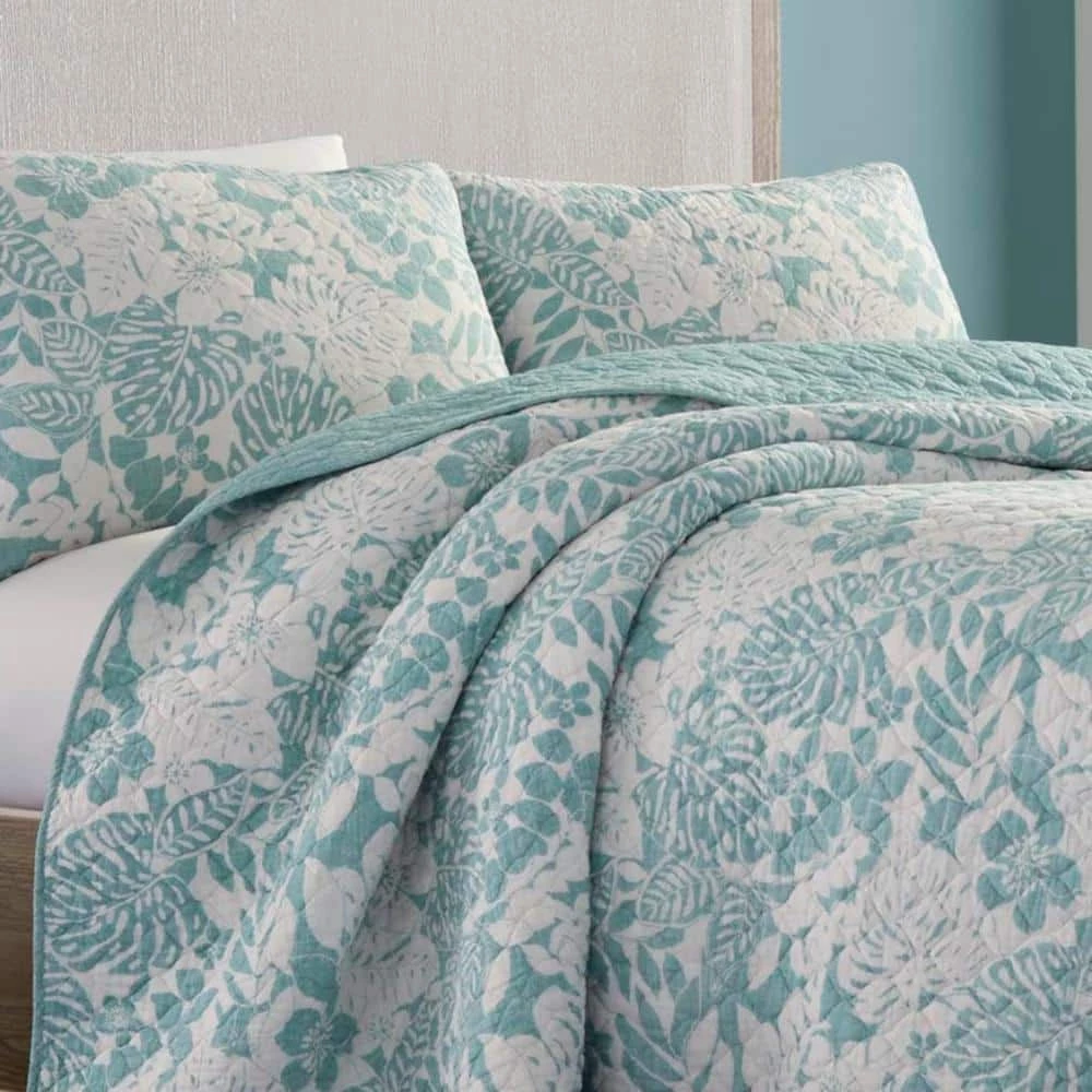 Best Sale ๐งจ Laguna Beach 3-Piece Green Floral Cotton King Quilt Set by Tommy Bahama ๐ฅฐ 2 Best Sale ๐งจ Laguna Beach 3-Piece Green Floral Cotton King Quilt Set by Tommy Bahama ๐ฅฐ - Image 2