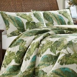 Brand new 😀 Fiesta Palms 3-Piece Green Floral Cotton Full/Queen Quilt Set by Tommy Bahama 🤩 -Harper Lane Sales tommy bahama bedding sets ushsa91161385 c3 1000