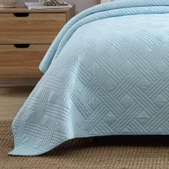 Hot Sale ๐ Solid Ocean Club Stitch 3-Piece Blue Cotton Full/Queen Quilt Set by Tommy Bahama ๐ 19 Hot Sale ๐ Solid Ocean Club Stitch 3-Piece Blue Cotton Full/Queen Quilt Set by Tommy Bahama ๐ -Harper Lane Sales tommy bahama bedding sets ushsa91209136 44 1000