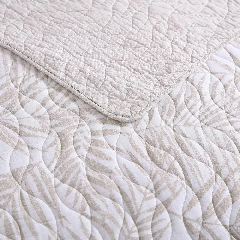 Top 10 ๐ Palmday 3-Piece Beige Cotton Full/Queen Quilt Set by Tommy Bahama ๐งจ 7 Top 10 ๐ Palmday 3-Piece Beige Cotton Full/Queen Quilt Set by Tommy Bahama ๐งจ - Image 7
