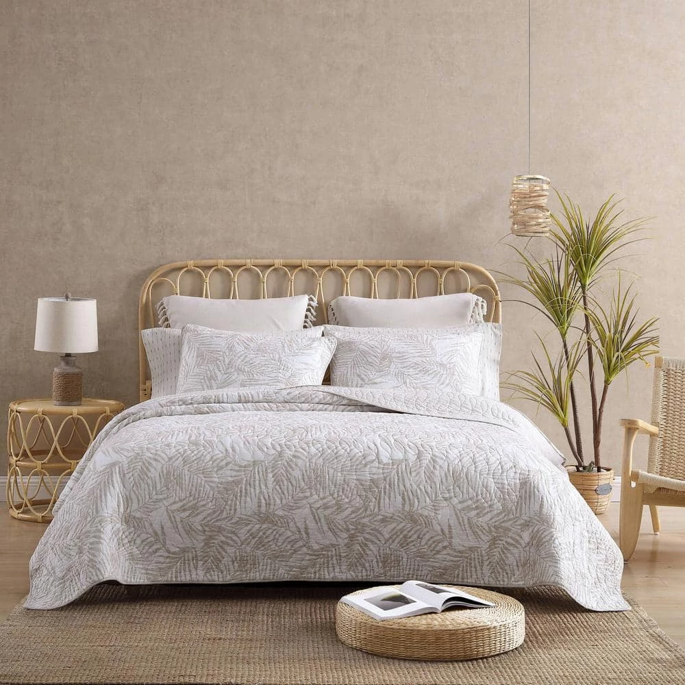Top 10 ๐ Palmday 3-Piece Beige Cotton Full/Queen Quilt Set by Tommy Bahama ๐งจ 1 Top 10 ๐ Palmday 3-Piece Beige Cotton Full/Queen Quilt Set by Tommy Bahama ๐งจ