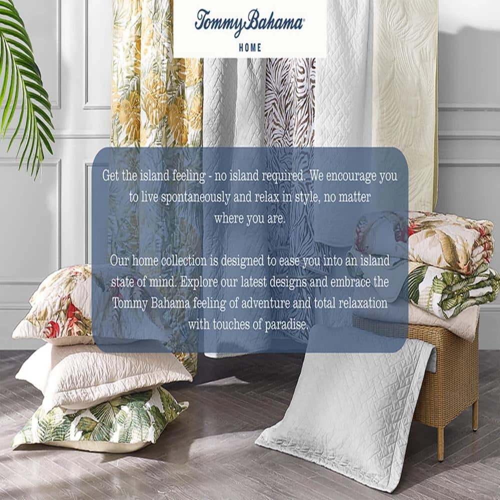 Outlet ๐ Palmday 3-Piece Blue Cotton King Quilt Set by Tommy Bahama ๐งจ 3 Outlet ๐ Palmday 3-Piece Blue Cotton King Quilt Set by Tommy Bahama ๐งจ - Image 3