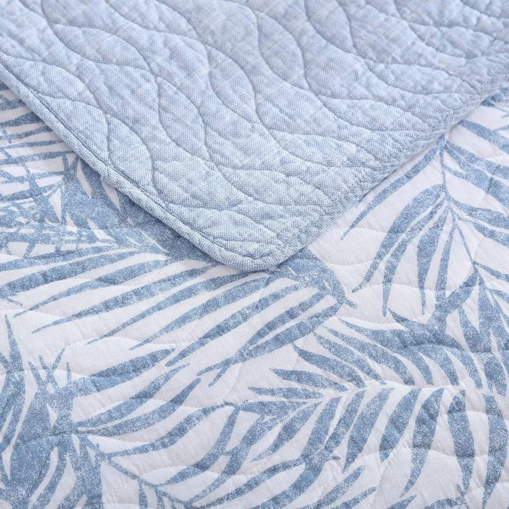 Outlet ๐ Palmday 3-Piece Blue Cotton King Quilt Set by Tommy Bahama ๐งจ 7 Outlet ๐ Palmday 3-Piece Blue Cotton King Quilt Set by Tommy Bahama ๐งจ - Image 7