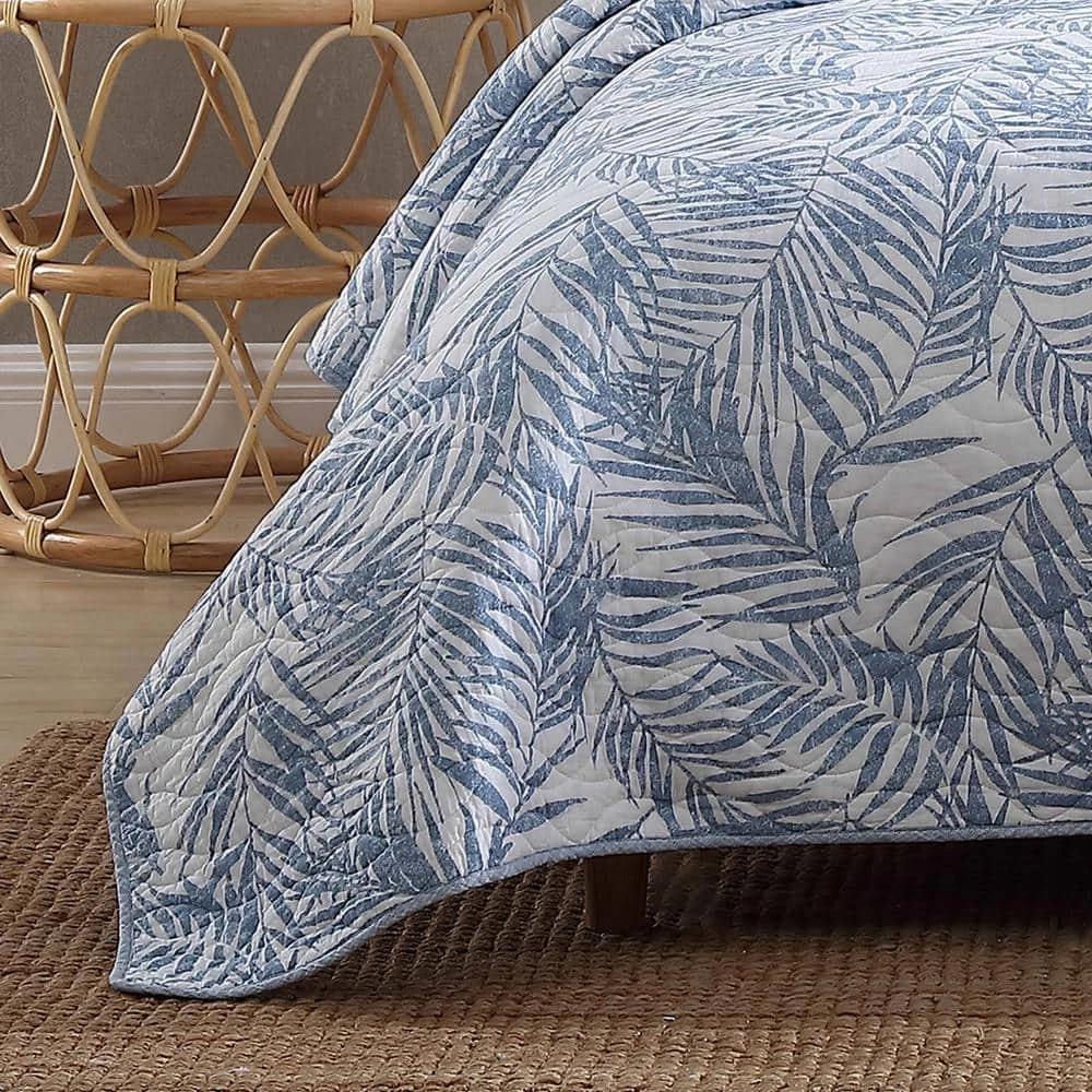 Outlet ๐ Palmday 3-Piece Blue Cotton King Quilt Set by Tommy Bahama ๐งจ 6 Outlet ๐ Palmday 3-Piece Blue Cotton King Quilt Set by Tommy Bahama ๐งจ - Image 6