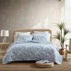 Outlet 😍 Palmday 3-Piece Blue Cotton King Quilt Set by Tommy Bahama 🧨