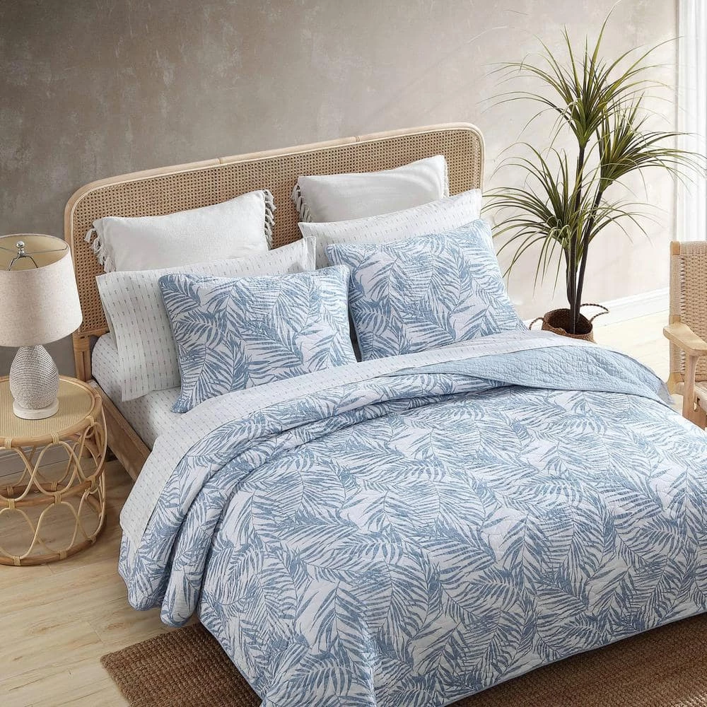 Outlet ๐ Palmday 3-Piece Blue Cotton King Quilt Set by Tommy Bahama ๐งจ 5 Outlet ๐ Palmday 3-Piece Blue Cotton King Quilt Set by Tommy Bahama ๐งจ - Image 5