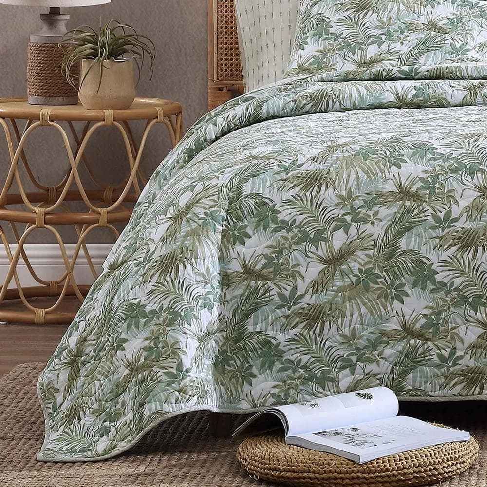 Best deal ๐ฅ Green Island 3-Piece Green Cotton Full/Queen Quilt Set by Tommy Bahama โ 6 Best deal ๐ฅ Green Island 3-Piece Green Cotton Full/Queen Quilt Set by Tommy Bahama โ - Image 6