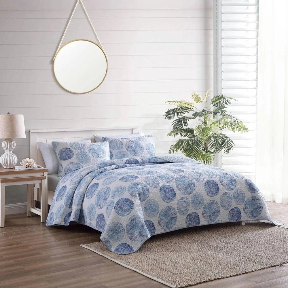Top 10 ๐ Ocean Isle 3-Piece Blue Cotton King Quilt Set by Tommy Bahama ๐ 12 Top 10 ๐ Ocean Isle 3-Piece Blue Cotton King Quilt Set by Tommy Bahama ๐ - Image 12