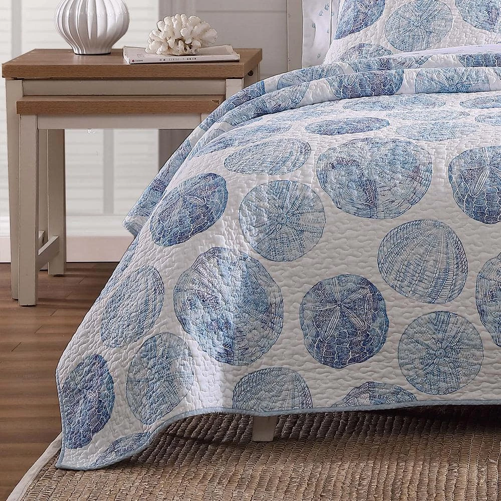 Top 10 ๐ Ocean Isle 3-Piece Blue Cotton King Quilt Set by Tommy Bahama ๐ 6 Top 10 ๐ Ocean Isle 3-Piece Blue Cotton King Quilt Set by Tommy Bahama ๐ - Image 6