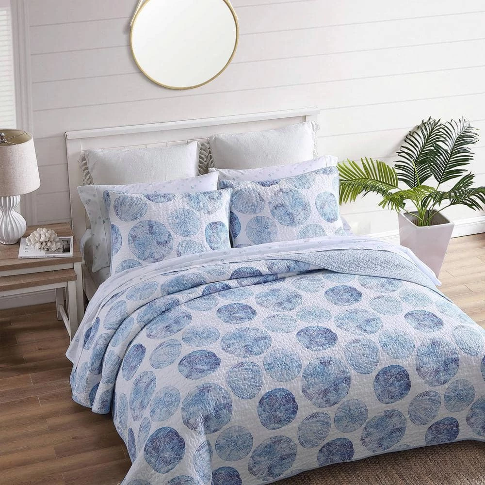 Top 10 ๐ Ocean Isle 3-Piece Blue Cotton King Quilt Set by Tommy Bahama ๐ 5 Top 10 ๐ Ocean Isle 3-Piece Blue Cotton King Quilt Set by Tommy Bahama ๐ - Image 5