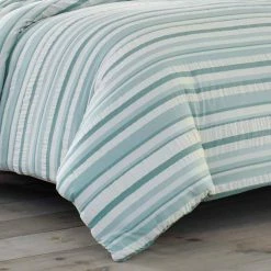 Flash Sale 👏 Clearwater Cay 3-Piece Blue Striped Seersucker Cotton King Duvet Cover Set by Tommy Bahama 👏 -Harper Lane Sales tommy bahama bedding sets ushsfn1118297 1d 1000