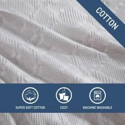 Promo 🎉 Textured Waffle 3-Piece Gray Cotton Queen Duvet Set by Tommy Bahama 🤩 -Harper Lane Sales tommy bahama bedding sets ushsfn1193824 76 1000