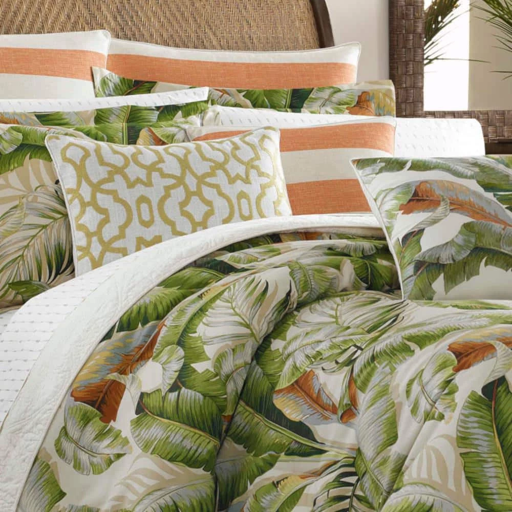 Coupon π Palmiers 3-Piece Green Floral Cotton Full/Queen Duvet Cover Set by Tommy Bahama π― 3 Coupon π Palmiers 3-Piece Green Floral Cotton Full/Queen Duvet Cover Set by Tommy Bahama π― - Image 3