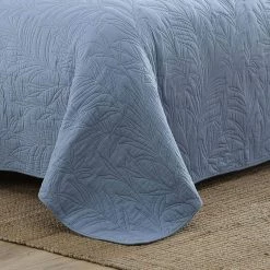 Best Pirce 🎁 Solid Costa Sera Stitch 1-Piece Blue Solid Cotton Full/Queen Quilt by Tommy Bahama 😍 -Harper Lane Sales tommy bahama bedding sets ushsgr1167155 44 1000