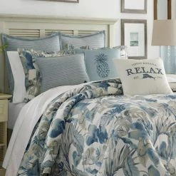 Cheap ✔️ Raw Coast 1-Piece Blue Solid Cotton European Sham by Tommy Bahama 👏 -Harper Lane Sales tommy bahama pillowcases 221197 40 1000