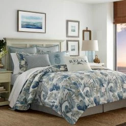 Cheap ✔️ Raw Coast 1-Piece Blue Solid Cotton European Sham by Tommy Bahama 👏 -Harper Lane Sales tommy bahama pillowcases 221197 a0 1000