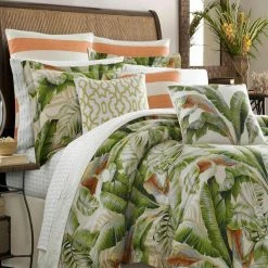 Best Pirce ❤️ Palmiers 1-Piece Orange Solid Cotton Euro Sham by Tommy Bahama ⭐ -Harper Lane Sales tommy bahama pillowcases ushsgy1031260 40 1000
