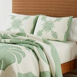 Cheap 🧨 Molokai 1-Piece Green Cotton Standard Sham by Tommy Bahama ❤️ -Harper Lane Sales tommy bahama pillowcases ushsgz1152634 4f 1000