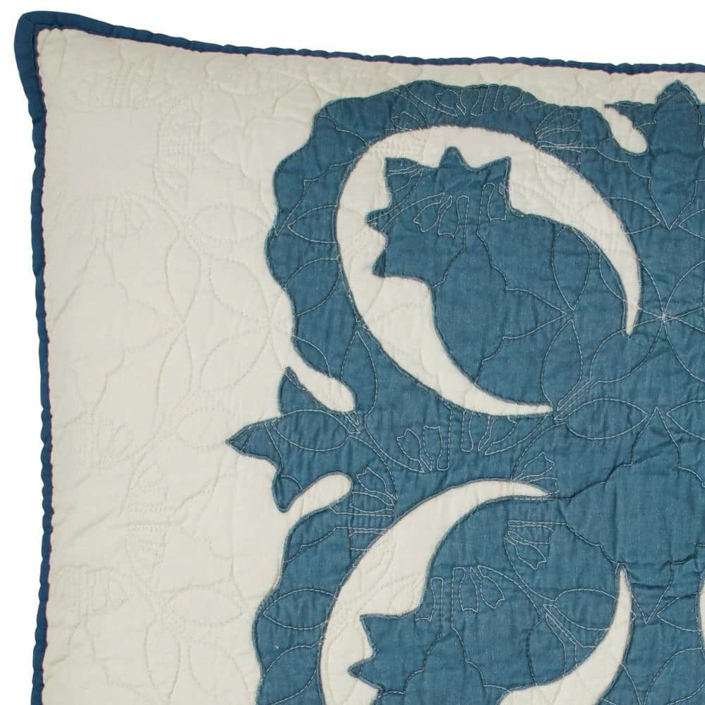 Outlet ๐ฅ Aloha Pineapple 1-Piece Blue Cotton Standard Sham by Tommy Bahama ๐ 2 Outlet ๐ฅ Aloha Pineapple 1-Piece Blue Cotton Standard Sham by Tommy Bahama ๐ - Image 2