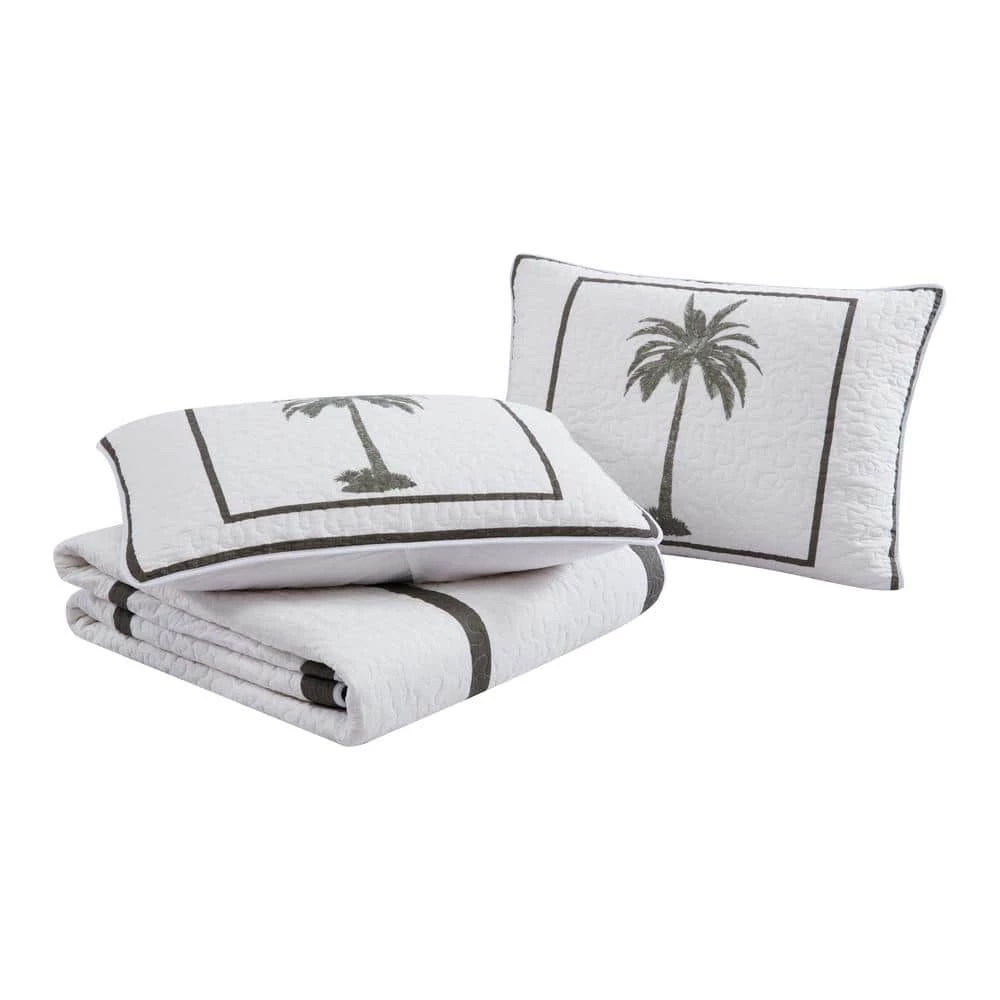 Hot Sale ๐ Palm Island 1-Piece Gray Cotton King Sham by Tommy Bahama ๐คฉ 3 Hot Sale ๐ Palm Island 1-Piece Gray Cotton King Sham by Tommy Bahama ๐คฉ - Image 3
