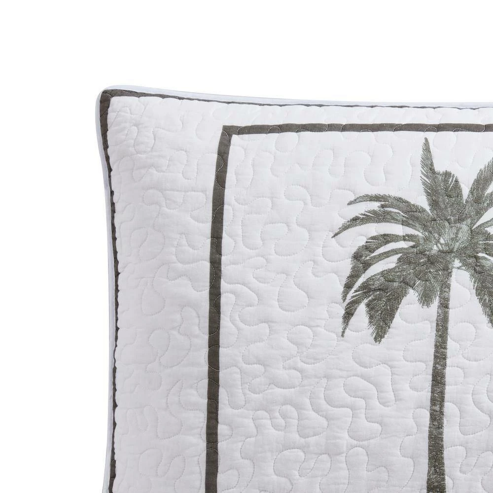 Hot Sale ๐ Palm Island 1-Piece Gray Cotton King Sham by Tommy Bahama ๐คฉ 2 Hot Sale ๐ Palm Island 1-Piece Gray Cotton King Sham by Tommy Bahama ๐คฉ - Image 2