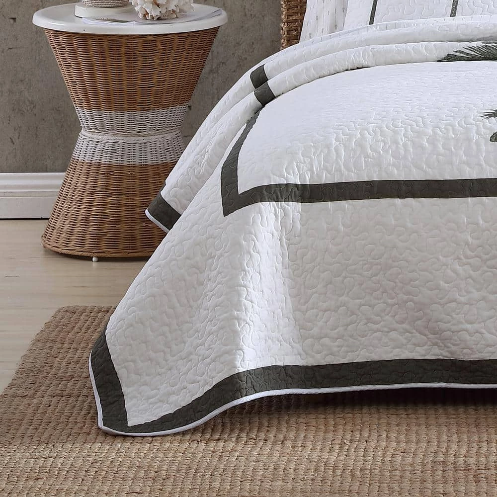 Best reviews of ๐ Palm Island 1-Piece Gray Cotton King Quilt by Tommy Bahama ๐ฅฐ 4 Best reviews of ๐ Palm Island 1-Piece Gray Cotton King Quilt by Tommy Bahama ๐ฅฐ - Image 4