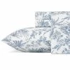 Discount ⭐ Pen and Ink Palm 4-Piece Indigo Blue Cotton Queen Sheet Set by Tommy Bahama 🎉