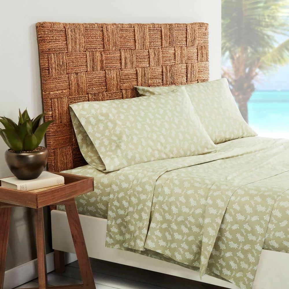 Coupon ๐ Aloha Pineapple 4-Piece Green Botanical Cotton King Sheet Set by Tommy Bahama ๐ 4 Coupon ๐ Aloha Pineapple 4-Piece Green Botanical Cotton King Sheet Set by Tommy Bahama ๐ - Image 4