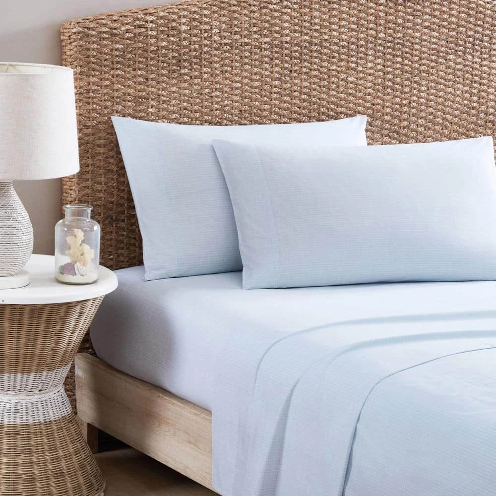Deals โค๏ธ Ala Moana Stripe 4-Piece Blue Percale Cotton Queen Sheet Set by Tommy Bahama ๐ 5 Deals โค๏ธ Ala Moana Stripe 4-Piece Blue Percale Cotton Queen Sheet Set by Tommy Bahama ๐ - Image 5